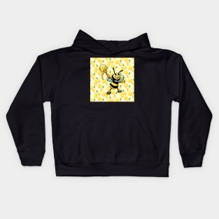 Lemon & Bee Cute Mother's Day Gift Ideas: Fruit pattern Happy Inspirational Design Save the Bees Kids Hoodie